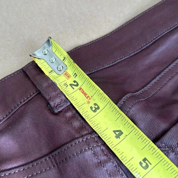 a.n.a. Oxblood Laminated Skinny Jeans - Picture 8 of 10